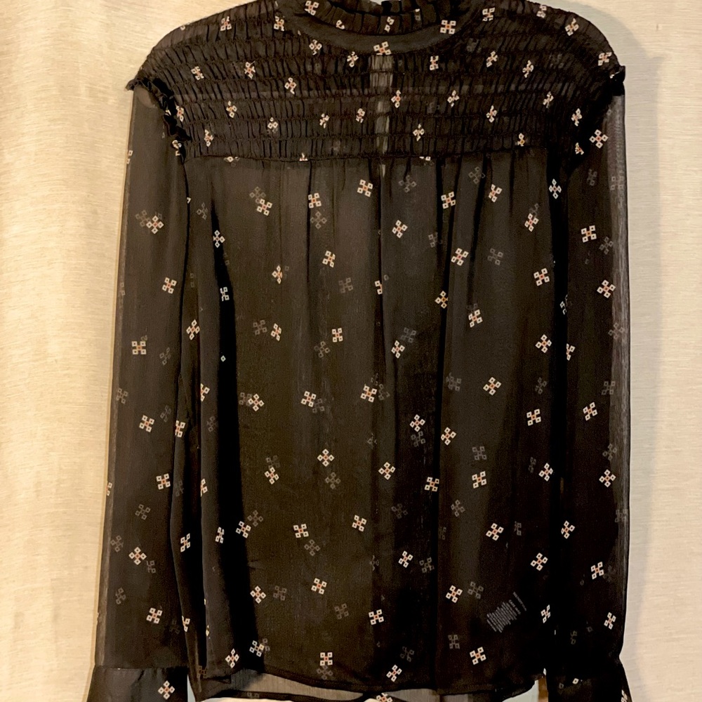 Sheer black dress shirt